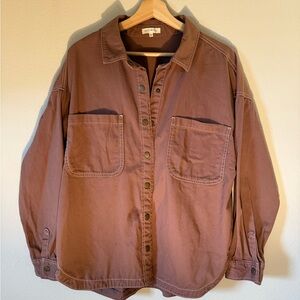 Ultra Flirt Women's Brown Jean Jacket